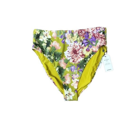 Express Women's Printed Balconette Body Contour Swim Bottom Size XS Multi Color - Picture 2 of 5